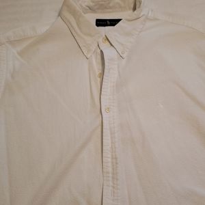 Ralph Lauren White Seersucker shirt